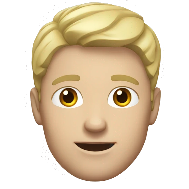 White man showing automisation emoji