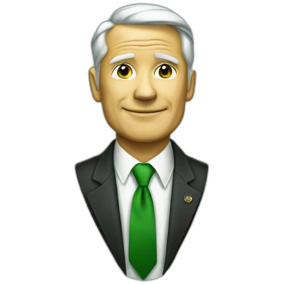 president green tie emoji