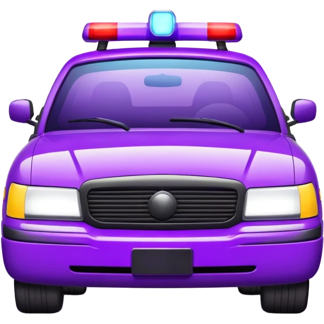 purple police car light emoji