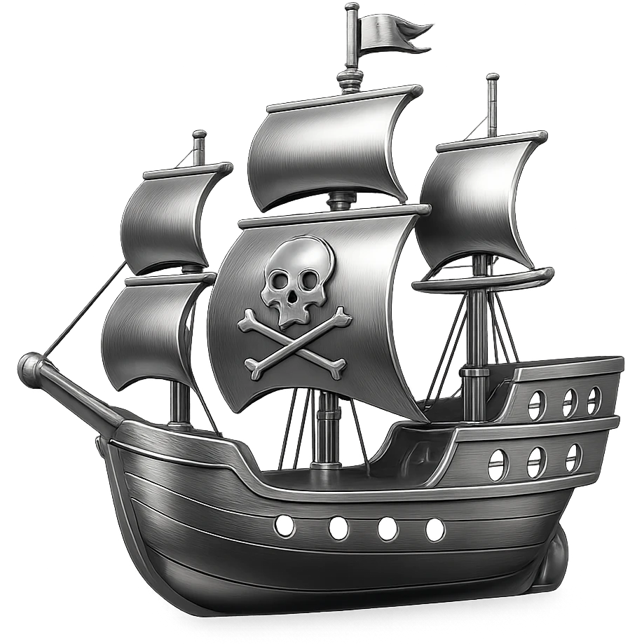 pirate ship emoji