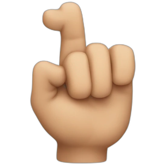 Finger pointing emoji