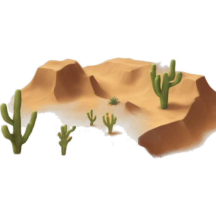 realistic desert emoji