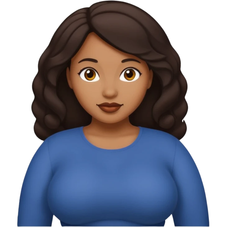 Light skinned sexy black woman with big fat ass and dark brow hair emoji