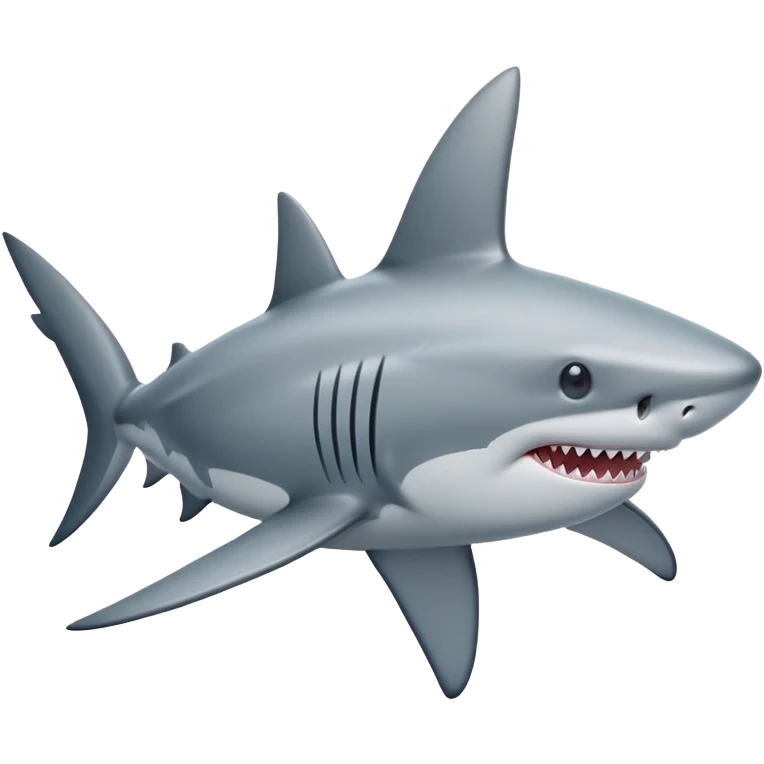 shark with middle fin up emoji