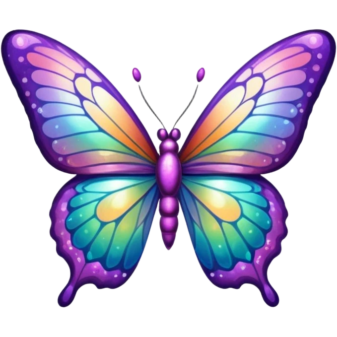 glitter butterfly emoji