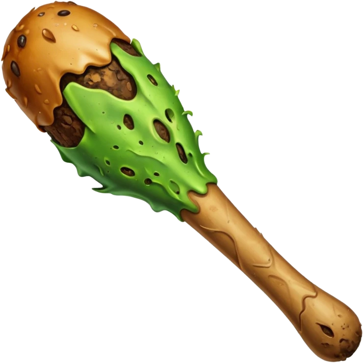 Rotten flesh drumstick emoji