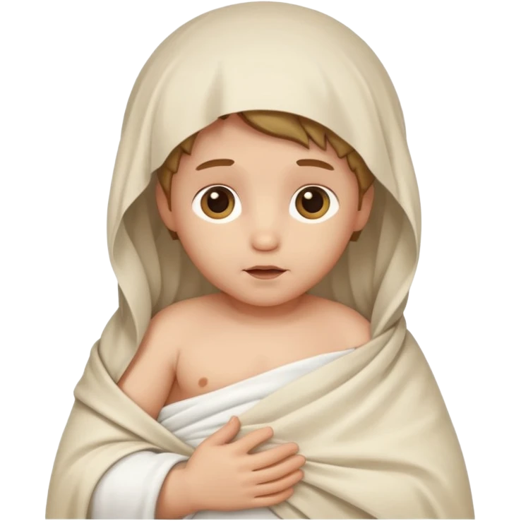 baby jesus in a sheet emoji