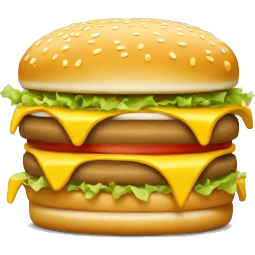 Mcdonalds Big Mac with no big mac words on it emoji
