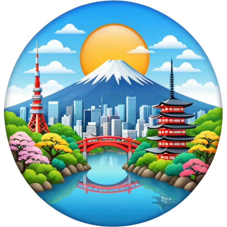 logo tokyo landscape  emoji