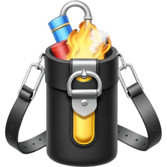Smoke bomb pouch and belt
 emoji