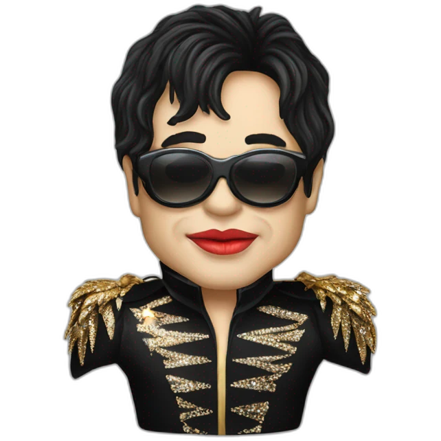 Elton john as kiss emoji