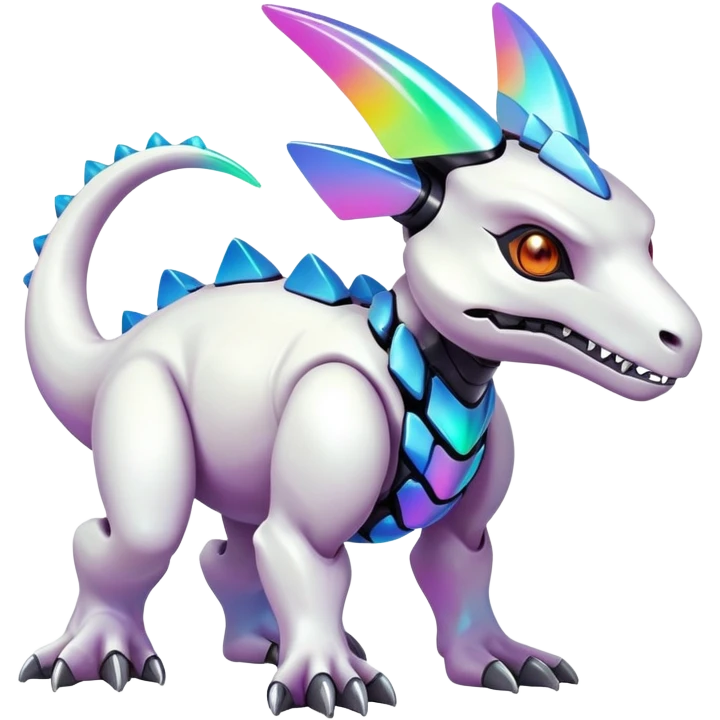  exotic colorful futuristic modern cyber-Cubone-Fakémon-Digimon-Trico-Vernid-creature emoji