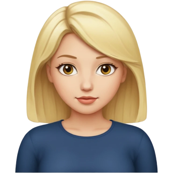 Blonde hair naked with big butt emoji