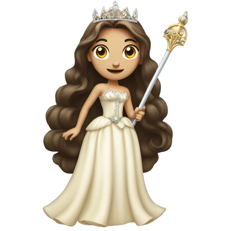 Brunette princess emoji
