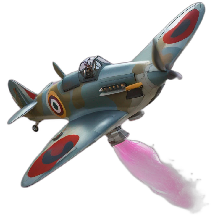 Spitfire spraying his flowberry fizz on headhunter emoji