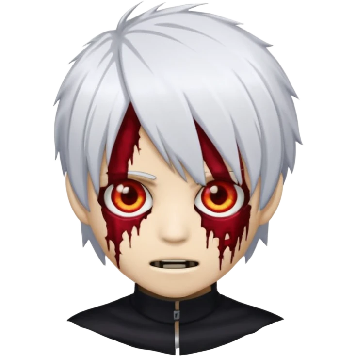 emoji de zumbi com cabelo emo do ken kanek emoji