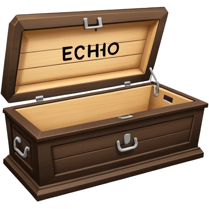 nail in coffin with "ECHO" written on the coffin emoji