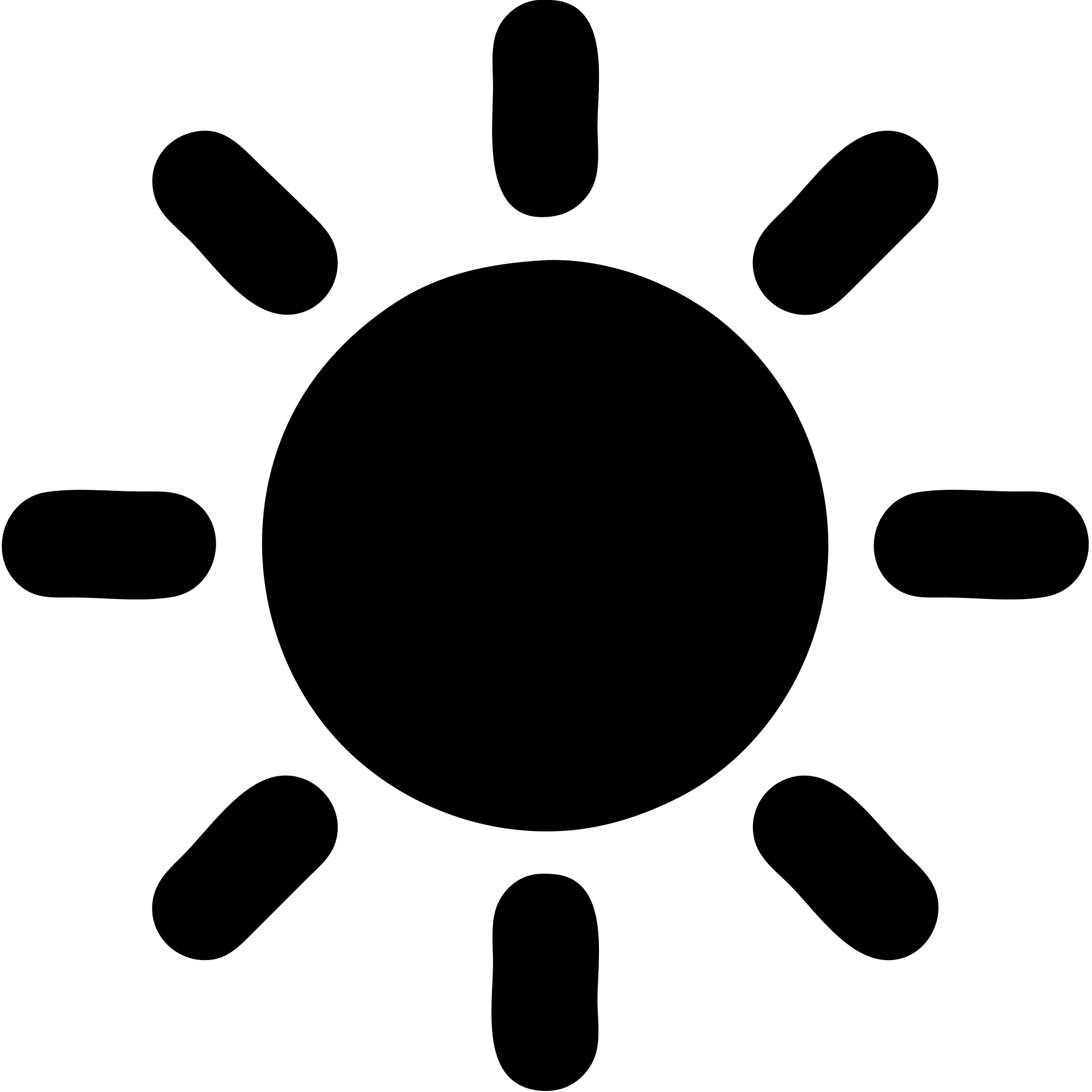 solid filled sun icon emoji