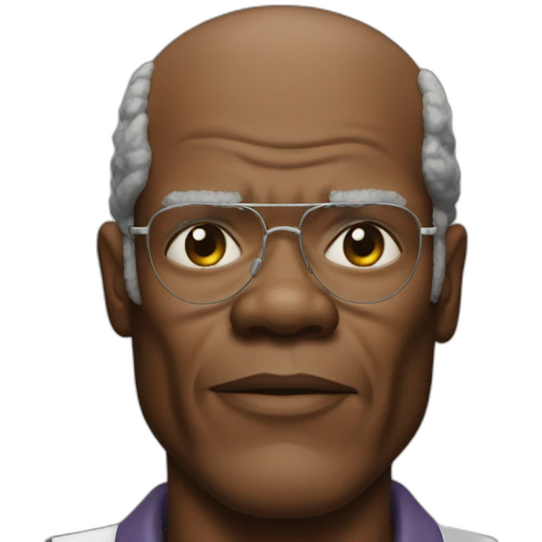 Samuel L Jackson handsome face emoji