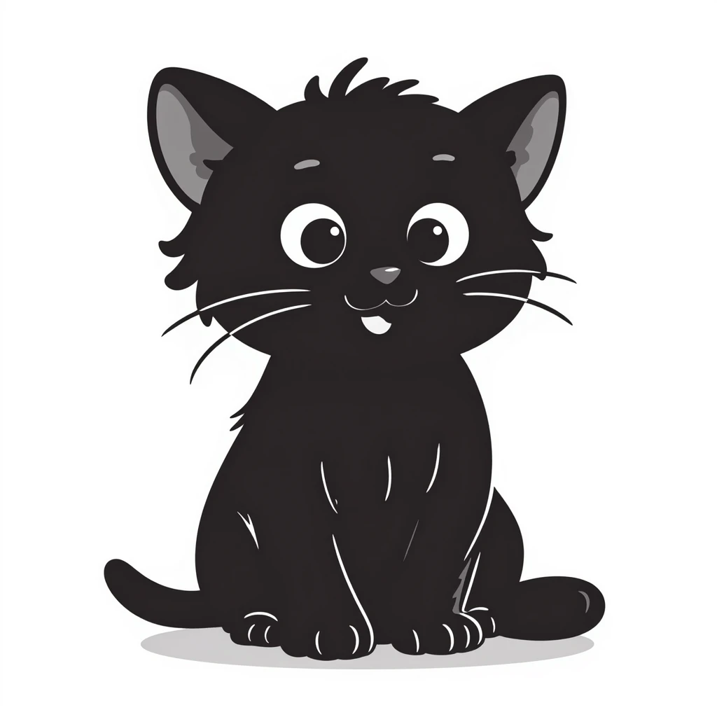 A kitten with a puppy-like gaze emoji