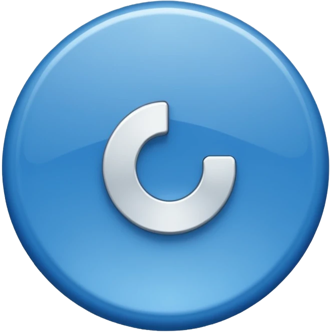 Verificado azul redondo  emoji