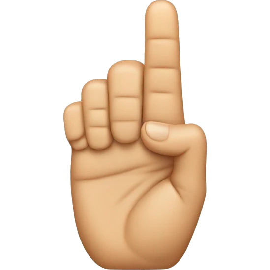 fingers in pyramid shape emoji