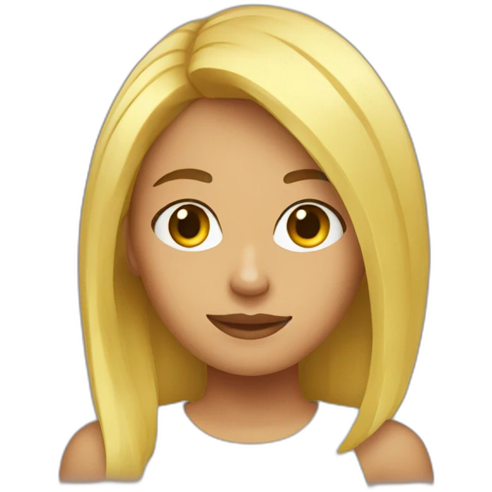 Chica rubia emoji