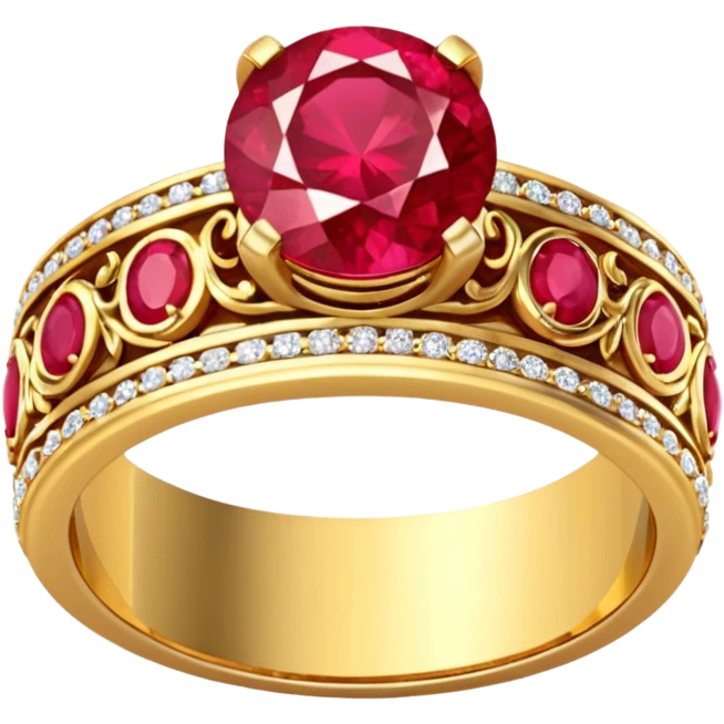 glitter rubi married ring emoji