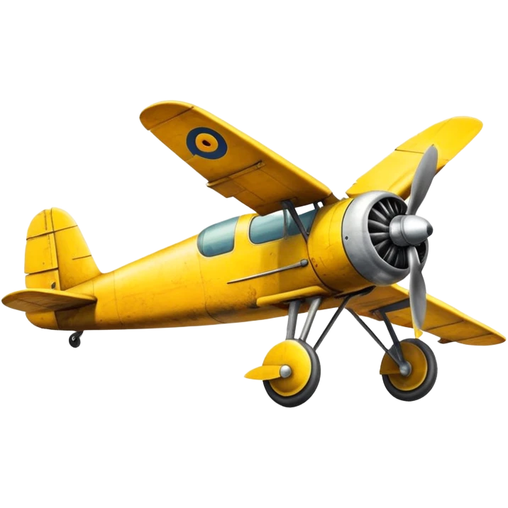 yellow propeller plane emoji
