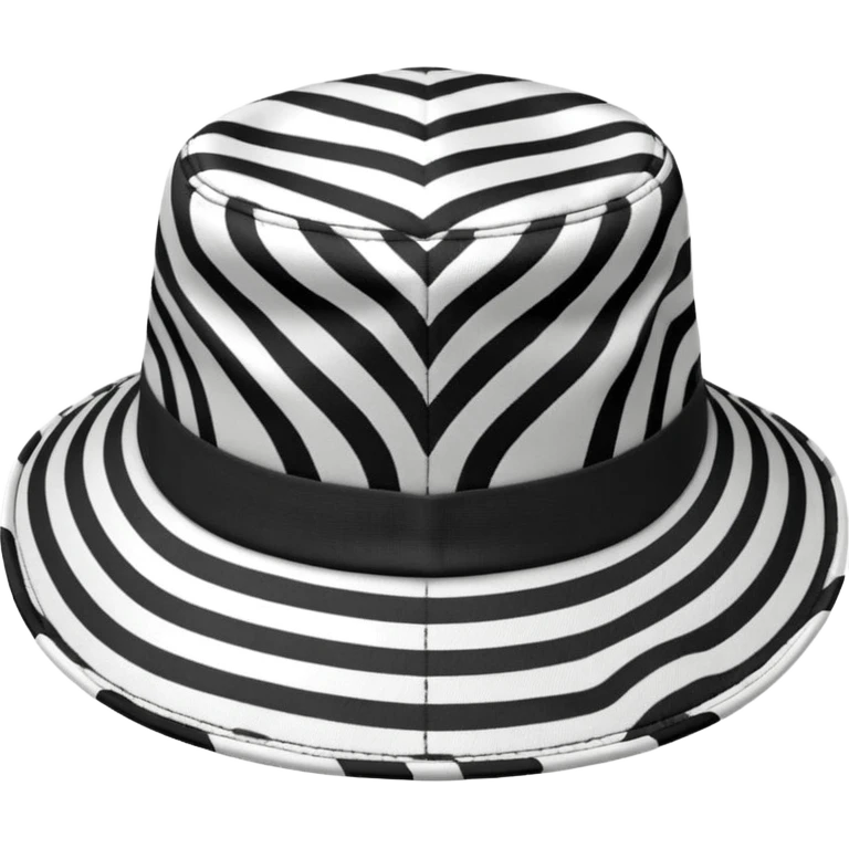 zebra print hat emoji