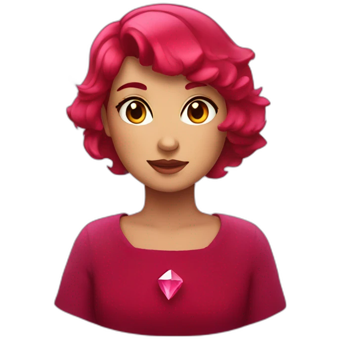 Ruby with sparkles emoji