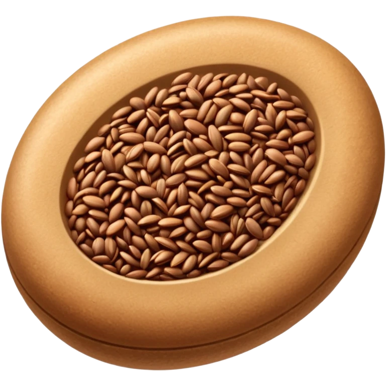 Заново- семена льна горсткой  emoji