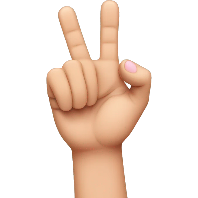 Two hands Pinky fingers up  emoji