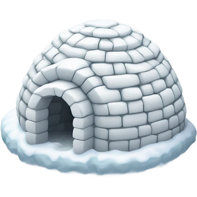 Eskimo igloo painting  emoji