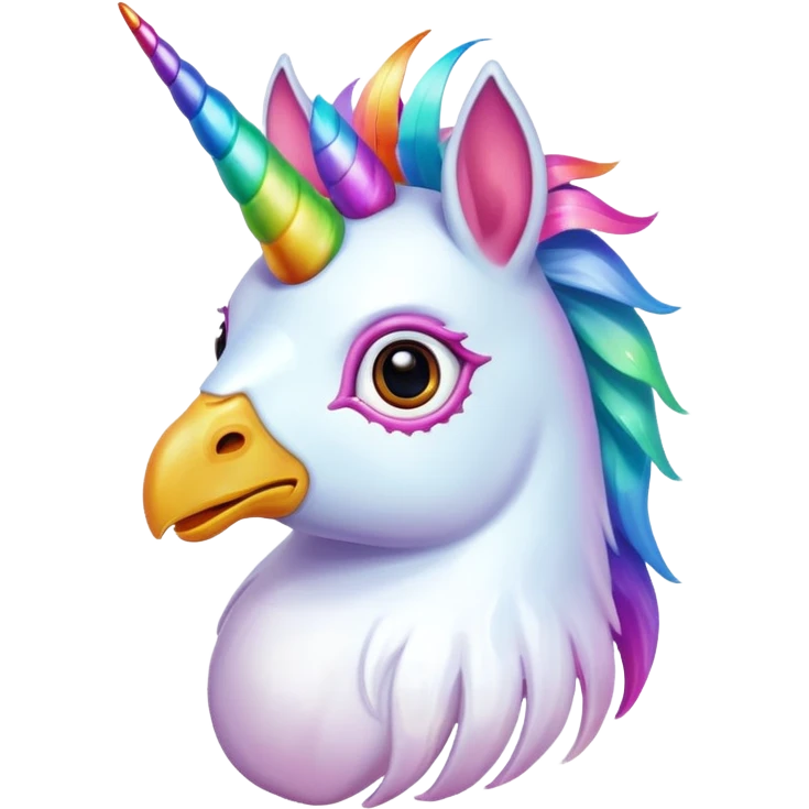 Unicorn chicken emoji