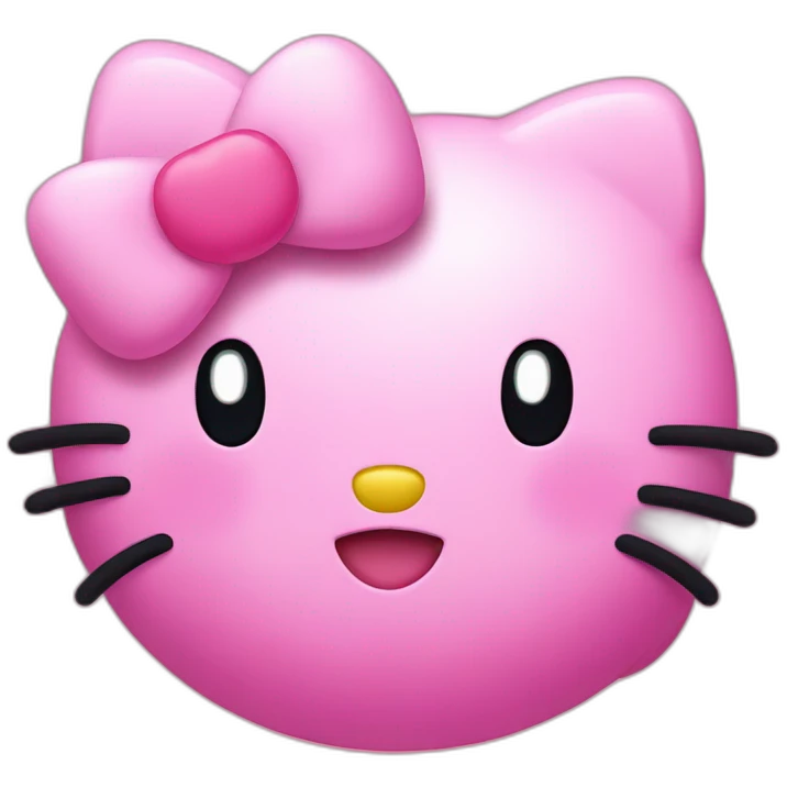 hello kitty and kirby emoji