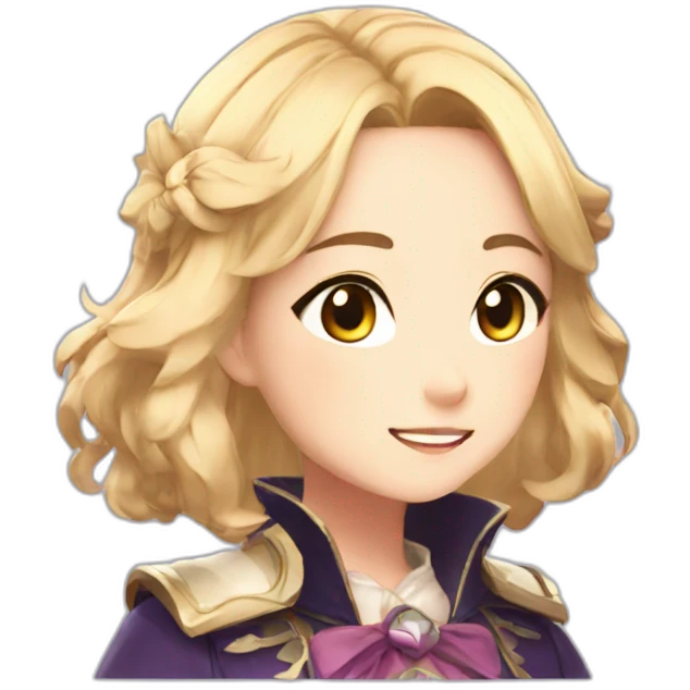 Charlotte from genshin impact emoji