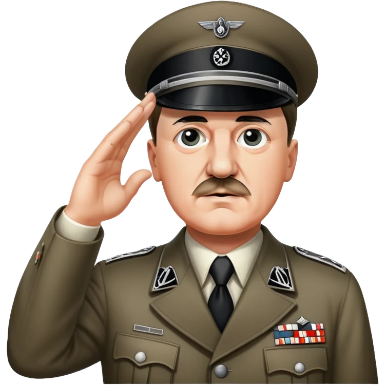 Adolf hitler saluting  emoji