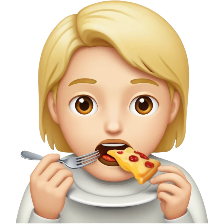 big person eating emoji
