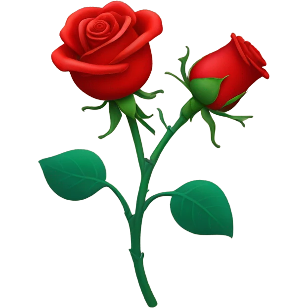 Red heart with red rose emoji