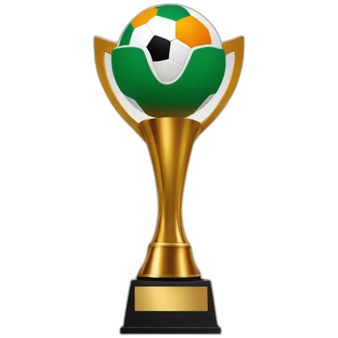 African football cup of nation in ivory coast with CAF logo emoji
