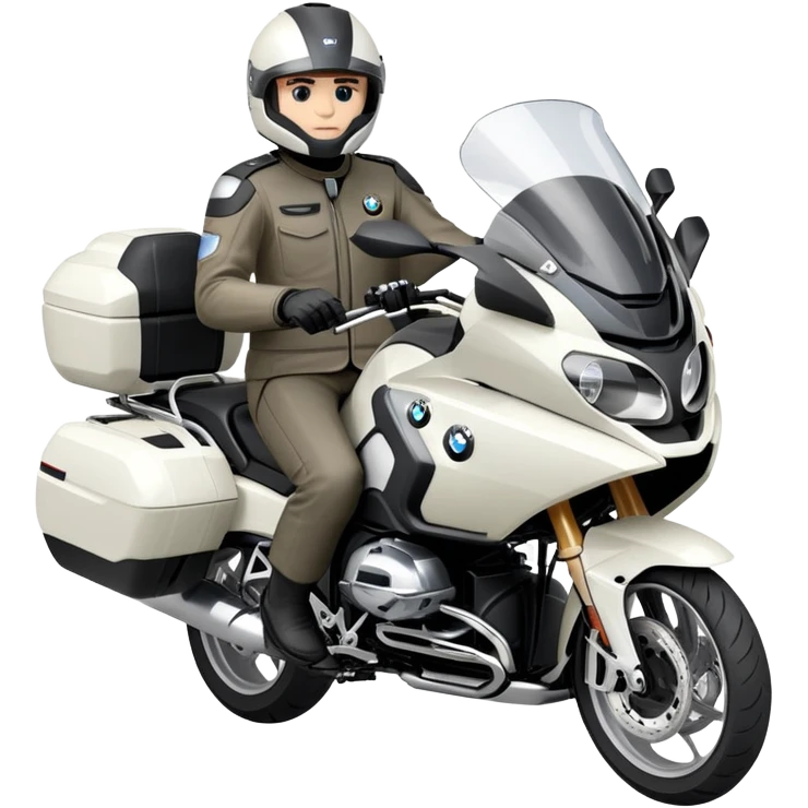 BMW R 1200 RT touring motorcycle with rider emoji