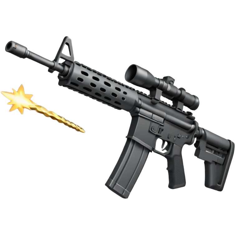 ar 15 with gun spark like its shooting emoji