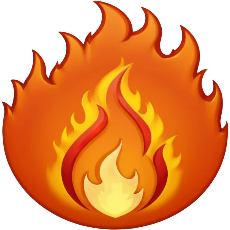 fire magma emblem symbol emoji