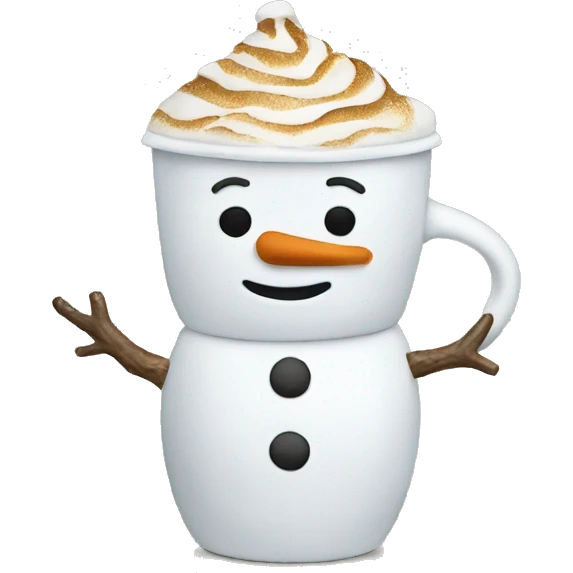 A Starbucks snowman  emoji
