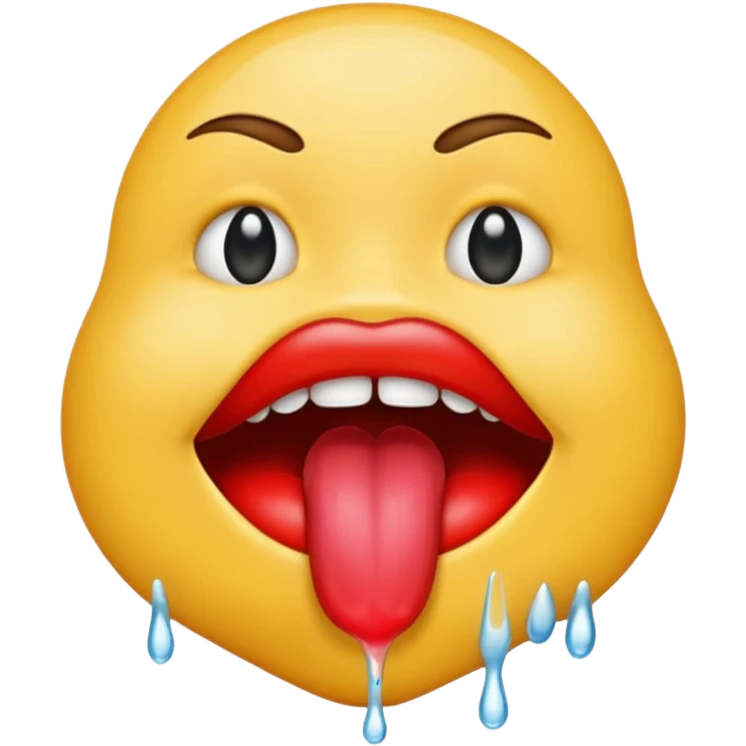 Make a licking emoji emoji