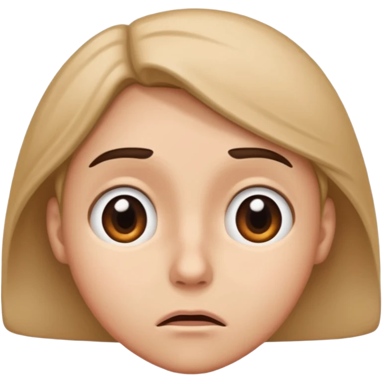 confuse face lookin down  emoji