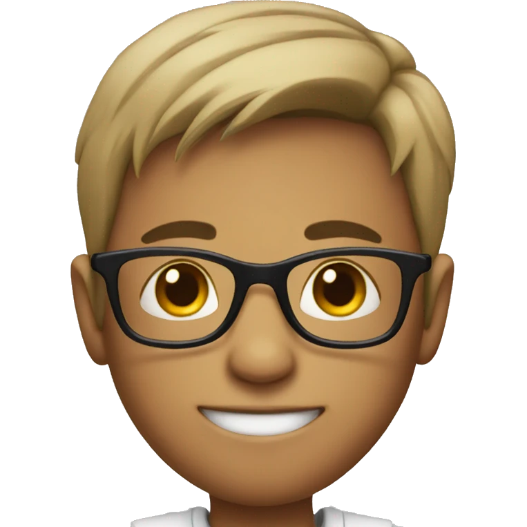 boy in glasses emoji