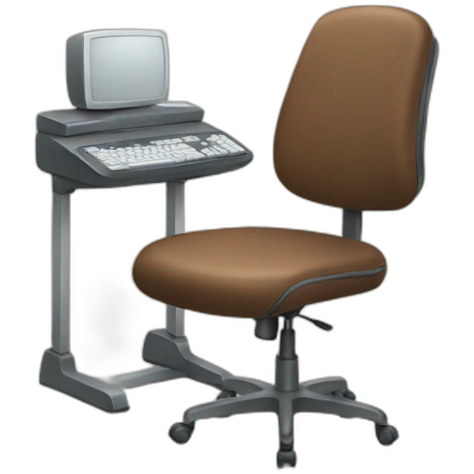 Computer and chair emoji