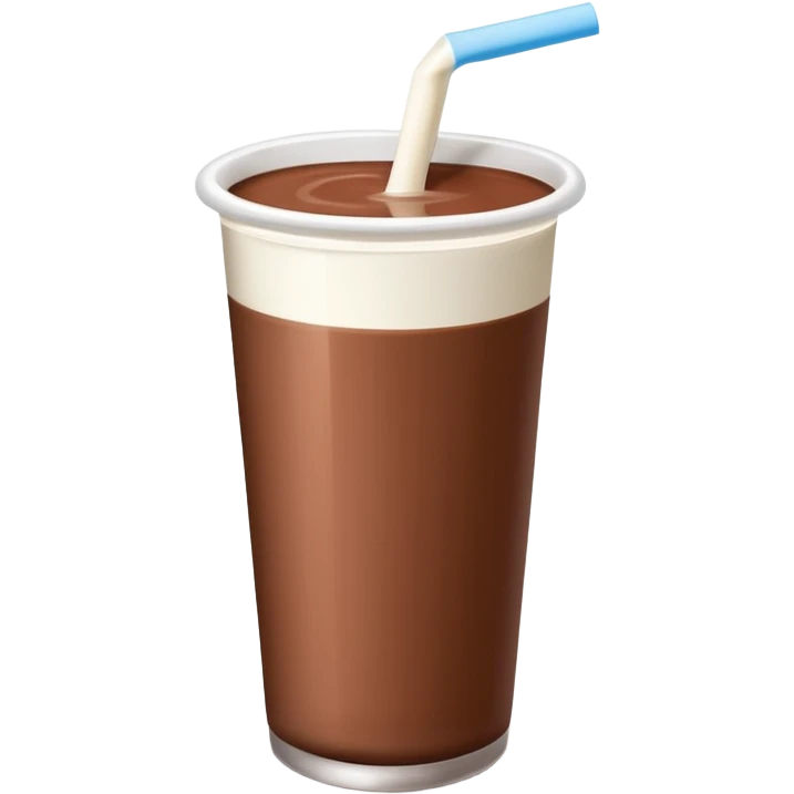 Chocolate milk cup with a Milk carton emoji